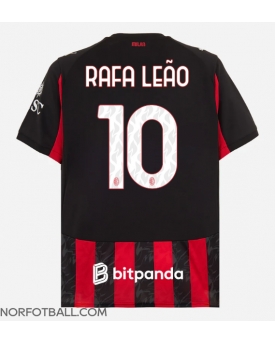 Billige Fotballdrakt AC Milan Rafael Leao #10 Replika Hjemmedrakt 2025-26 Kortermet